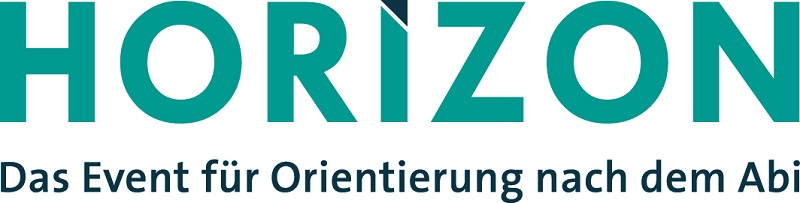 Logo der Bilungsmesse Horizon mit dem Claim "Das Event für Orientierung nach dem Abitur"