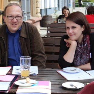 Regionaltreffen Baden-Württemberg in Karlsruhe: Da der Tag sehr schön war, waren wir viel draußen. (Foto: ArbeiterKind.de)